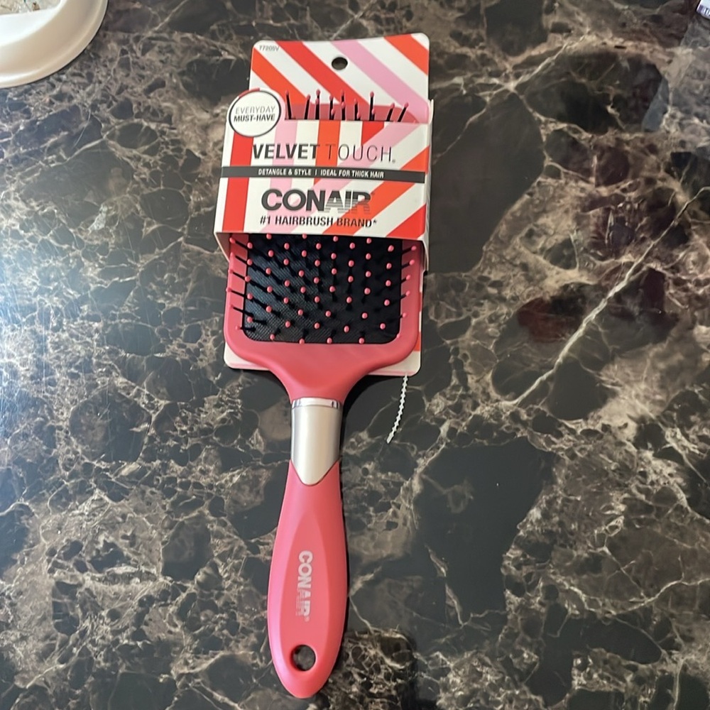 Conair Velvet Touch Hairbrush in Pink - Picture 8 of 9